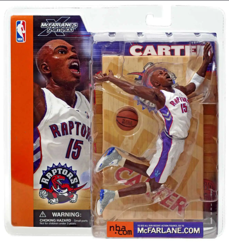 McFarlane Toys NBA Toronto Raptors Sports Picks Series 1 Vince Carter Action Figure (Toronto Raptors White Jersey)