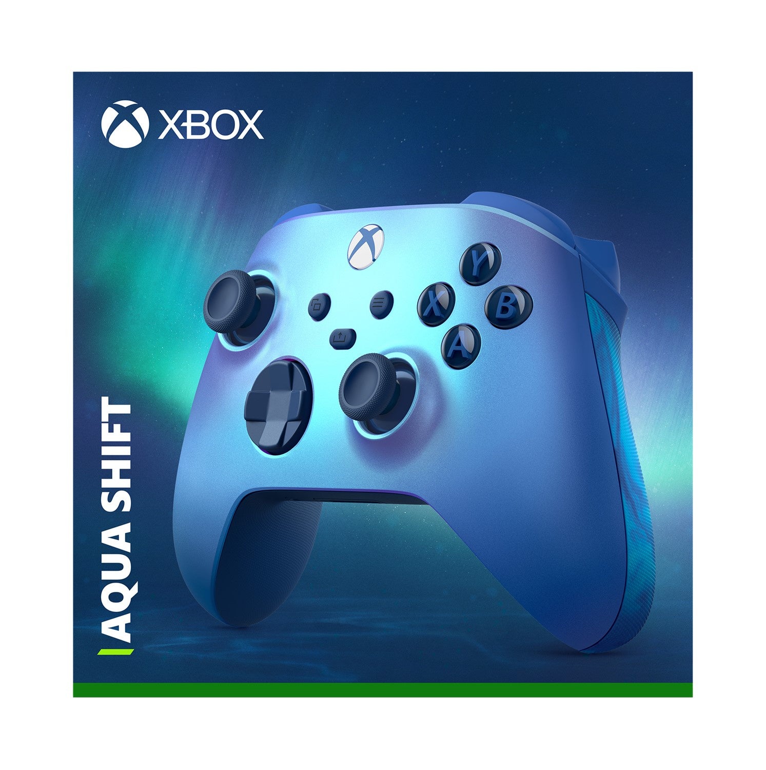 Xbox Wireless Controller (Aqua Shift) - Xbox Series X/S/Xbox One/PC/Android/iOS Compatible