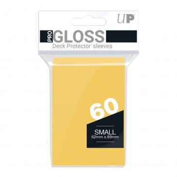 Ultra Pro Small Card Pro Gloss Deck Protector Sleeves 60ct - Yellow