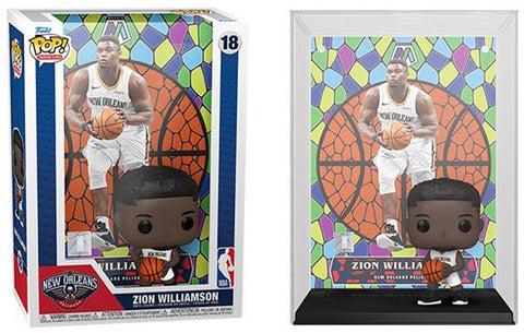 Funko POP! Trading Cards: Panini Mosaic New Orleans Pelicans White Jersey - Zion Williamson #18 Vinyl Figure