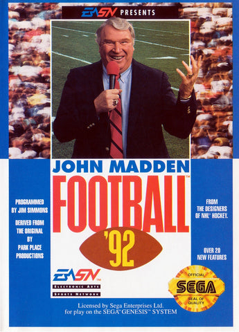 John Madden Football '92 - Genesis (Pre-owned)