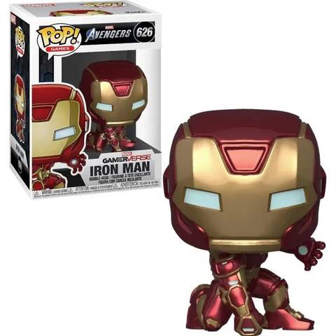 Funko POP! Games: Marvel Avengers - Marvel Gamerverse Iron Man #626 Bobble-Head Figure