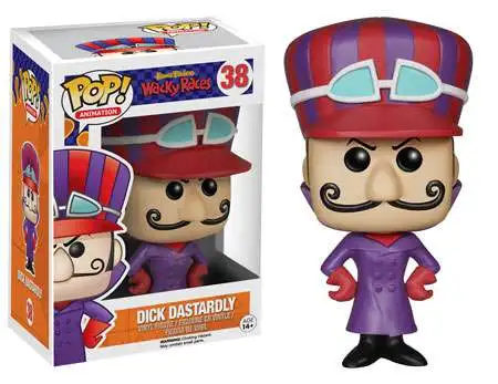 Funko POP! Animation: Hanna Barbera Wacky Races - Dick Dastard;y #38 Vinyl Figure (Pre-owned, Box Wear)