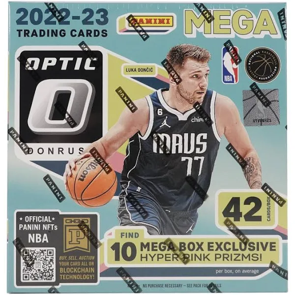 2022-23 Panini Optic Donruss Basketball Hyper Pink Prizms Mega Box