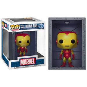 Funko POP! Deluxe: Marvel - Hall of Armor: Iron Man Model 4 #1036 6" Exclusive Bobble-Head Figure