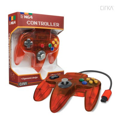 N64 Cirka Controller Fire Red