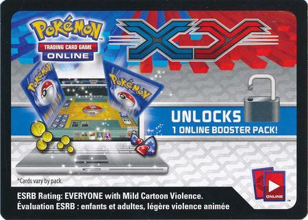 XY Base Set Online Booster Pack Code Card (Pokemon TCGO Unused Digital Code by E-mail)