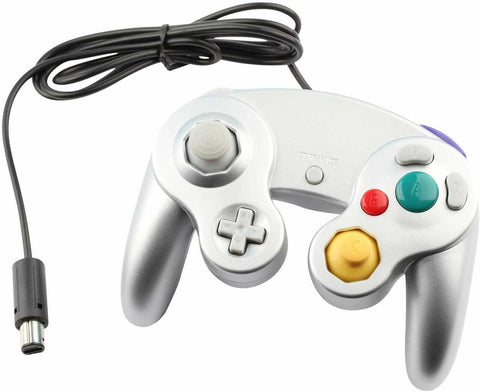 Bulk 3rd Party Gamecube Controller Silver (Out of Package)