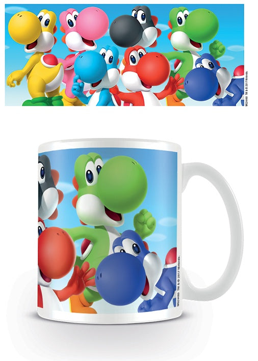 The Many Colours of Yoshi's Super Mario 11oz Ceramic Mug