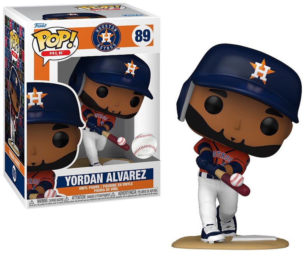 Funko POP! MLB: Houston Astros Orange/Blue Jersey - Yordan Alvarez #89 Vinyl Figure