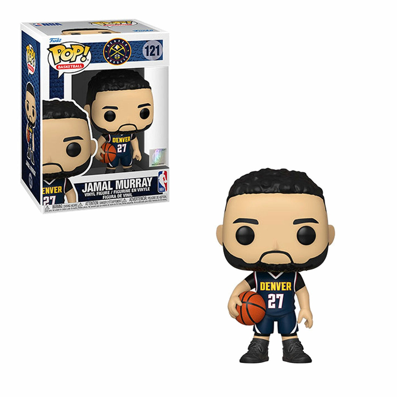 Funko POP! Basketball: Jamal Murray - #121 (Denver Nuggets Dark Blue Jersey)