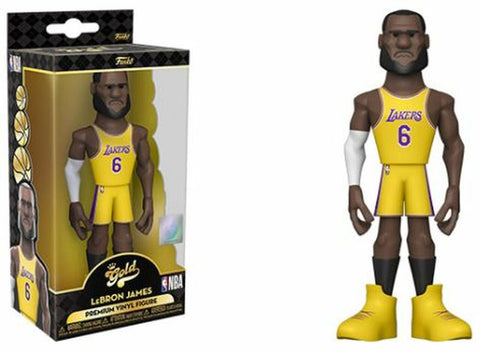 Funko Gold: NBA - LeBron James (Los Angeles Lakers Gold Jersey) 5" Premium Vinyl Figure