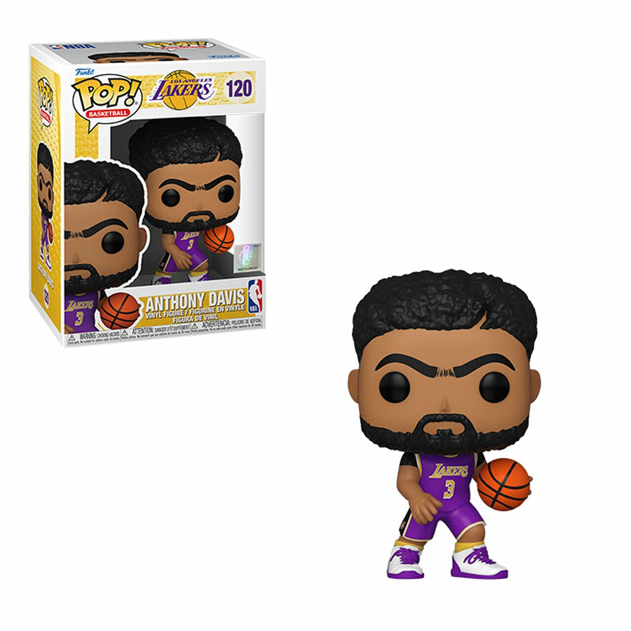 Funko POP! Basketball: Anthony Davis - #120 (Los Angeles Lakers Purple Jersey) NBA Vinyl Figure