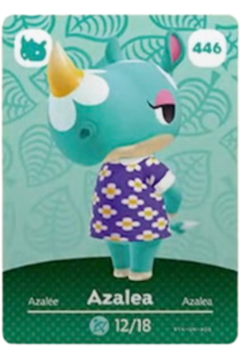 446 Azalea Authentic Animal Crossing Amiibo Card - Series 5