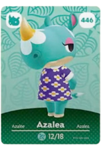 446 Azalea Authentic Animal Crossing Amiibo Card - Series 5