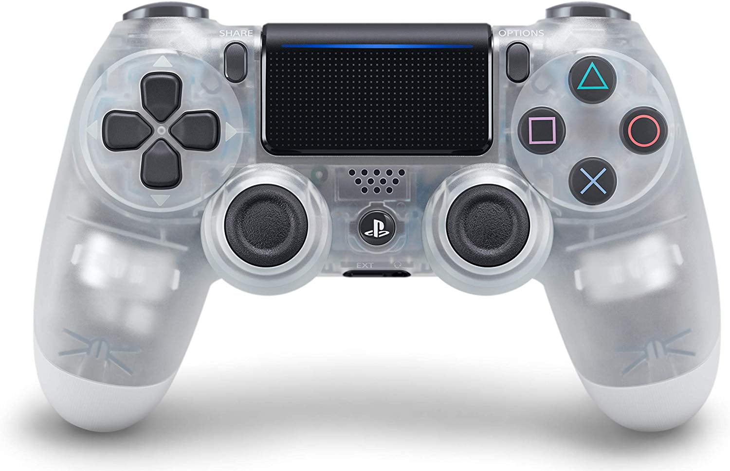 (Front Lit) DualShock 4 PlayStation 4 Controller Wireless Controller PS4 (Clear)