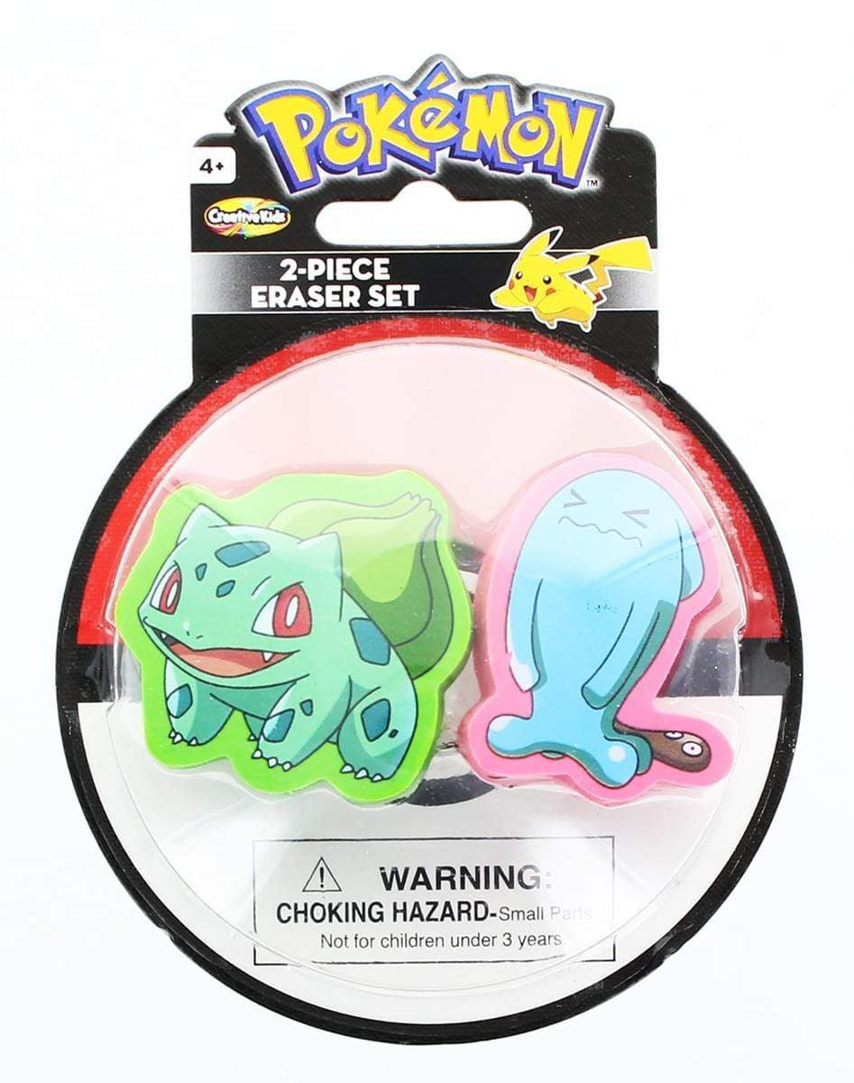 Pokemon Eraser 2-Pack (Bulbasaur and Wobbuffet)