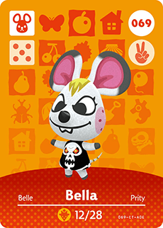 069 Bella Authentic Animal Crossing Amiibo Card - Series 1