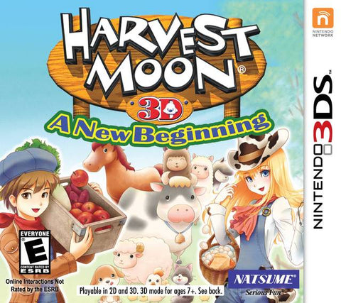 Harvest Moon 3D: A New Beginning - 3DS (Pre-owned)