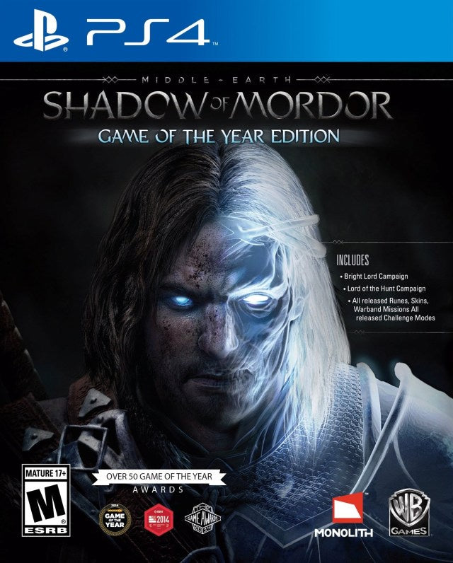 Middle Earth: Shadow of Mordor Game of the Year Edition - PS4 (Pre-owned)