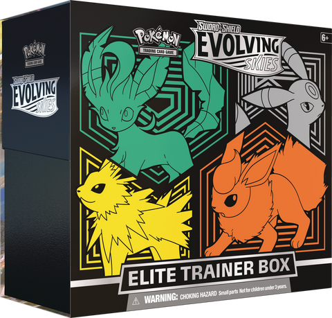 Pokemon Evolving Skies Elite Trainer Box - Leafeon, Umbreon,  Jolteon and Flareon