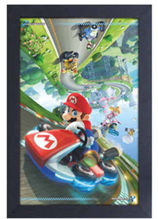 MARIO KART 8 FLIPPED ROAD SHADOWBOX ART [PYRAMID]