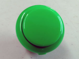 Sanwa Button Solid Colour OBSF-30mm Snap-In Pushbutton (Green)