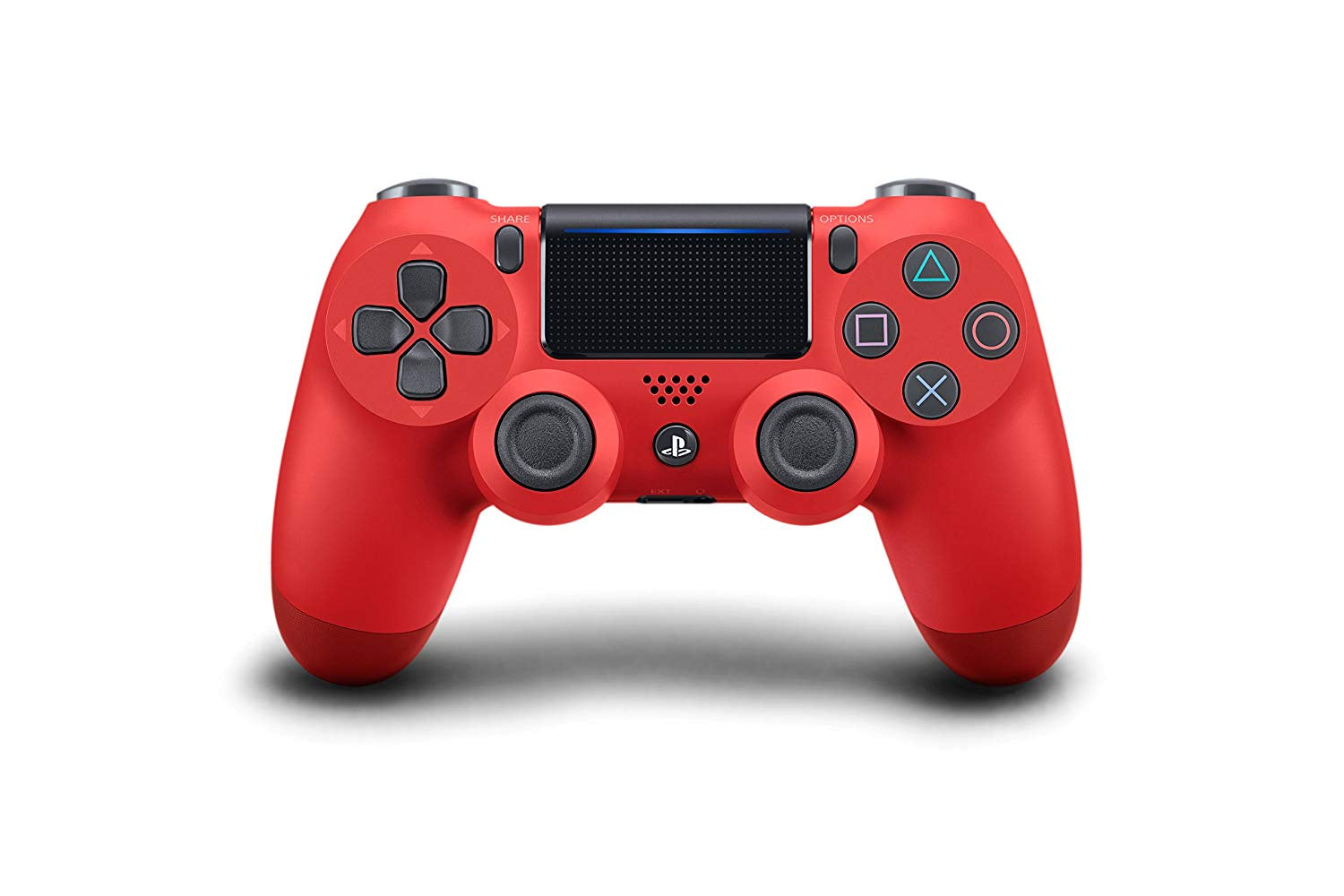 (Front Lit) DualShock 4 PlayStation 4 Controller Wireless Controller PS4 (Magma Red)