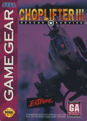 Choplifter III - Game Gear (Pre-owned)