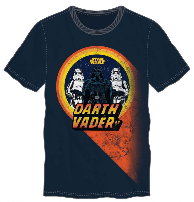 STAR WARS - Darth Vader & Stormtroopers Navy Tee T-Shirt