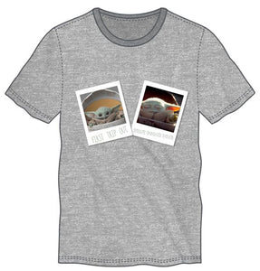 STAR WARS - THE MANDALORIAN - GREY PHOTOS THE CHILD CREW NECK TEE T-shirt