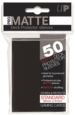 Ultra Pro Standard Pro Matte Deck Protector Card Sleeves 50ct - Black