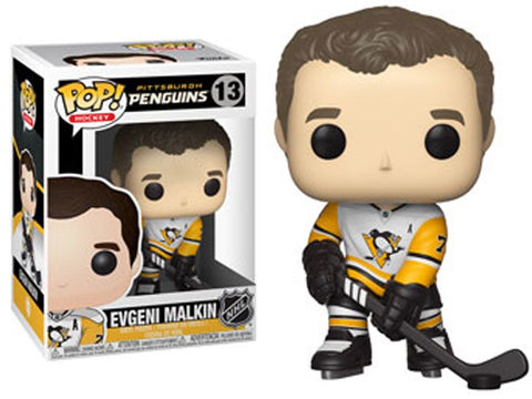 Funko POP! Hockey: Pittsburgh Penguins White Away Jersey Evgeni Malkin #13 Vinyl Figure