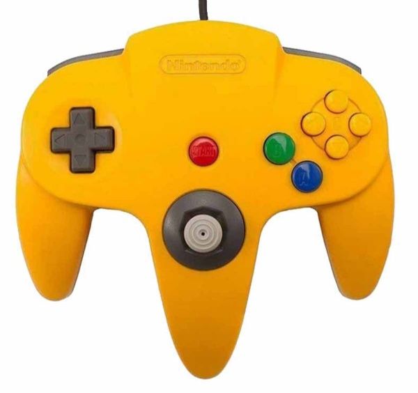 Nintendo 64 Controller Yellow Solid Color Official N64 Colour
