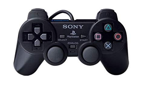 Playstation 2 Dualshock 2 Controller Official PS2 (Black)