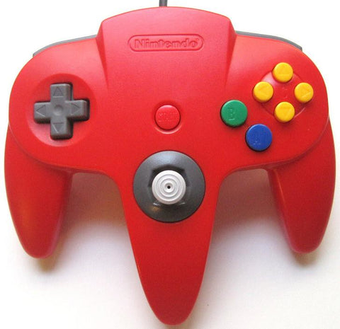 Nintendo 64 Controller Red Solid Color Official N64 Colour