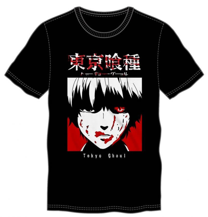 TOKYO GHOUL - Splatter Face Men's Tee Black T-Shirt
