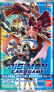 Digimon Card Game Release Special Version 1.5 Booster Pack