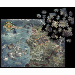 The Witcher 3: Wild Hunt - Witcher World Map Deluxe Puzzle (1000 Pieces)