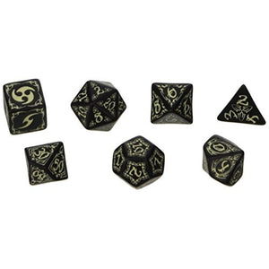 Dice - Tribal Dice Set of 7 (Glow in the Dark)