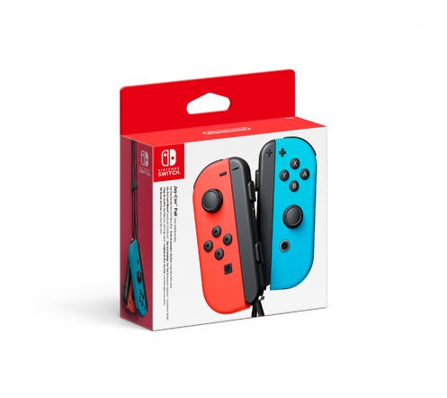 Nintendo Switch Left and Right Joy-Con Controllers - Neon Red/Neon Blue