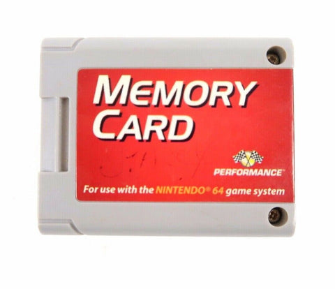N64 Memory Card Performance Brand Controller Pack Expansion Nintendo Used
