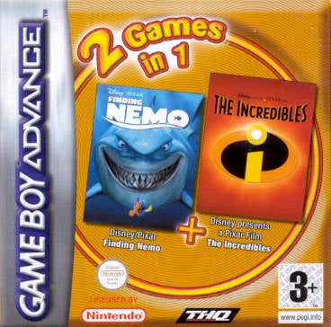 Finding Nemo + The Incredibles - GBA - (Pre-owned)