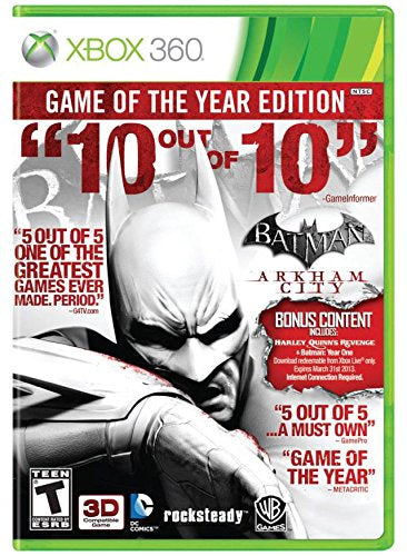 Batman: Arkham City Game Of The Year - Xbox 360 (Pre-owned)
