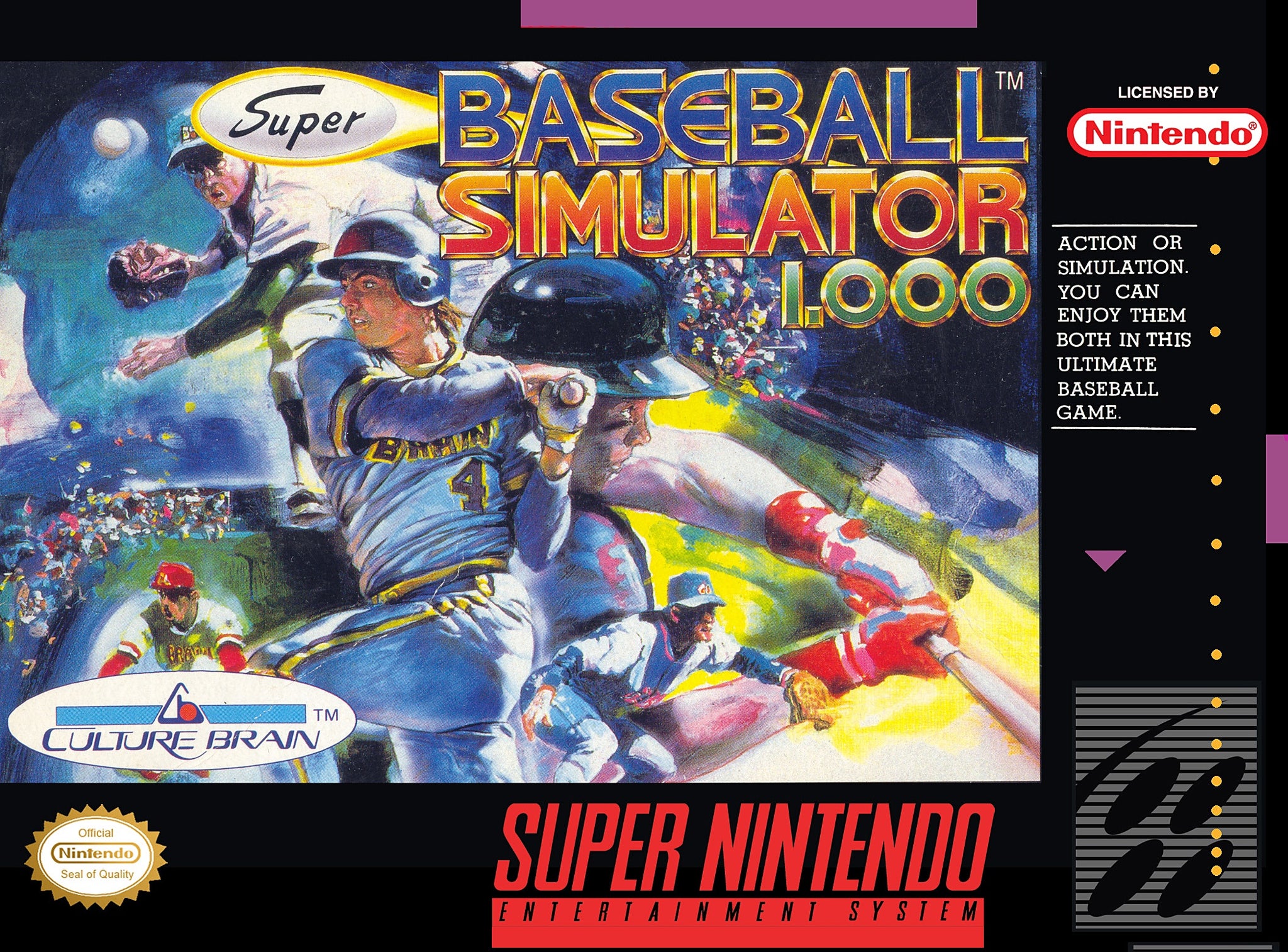 Super Baseball Simulator 1.000 - SNES (Pre-owned)