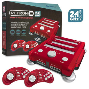 Retron 3 3 in 1 Console 2.4 Ghz edition Laser Red