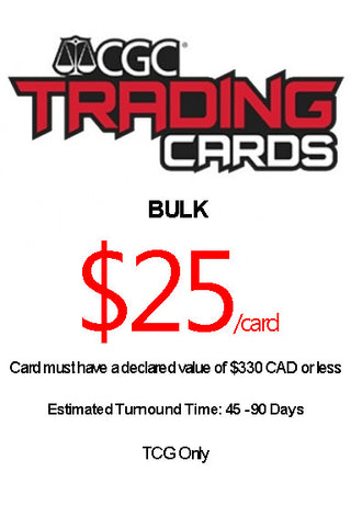 CGC Grading Trading Card Game Submission - Bulk (TCG Only) (5 Card Minimum Per Submission)