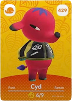 429 Cyd Authentic Animal Crossing Amiibo Card - Series 5