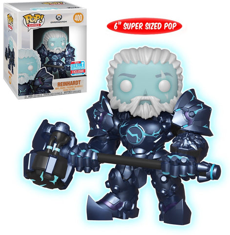 Funko POP! Games: Overwatch - Reinhardt #400 6" Funko 2018 New York Comic Con (NYCC) Limited Edition Vinyl Figure (Box Wear)