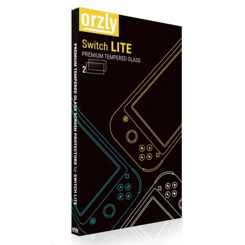 Switch Lite Premium Tempered Glass Screen Protector (2 Pack) [Orzly]